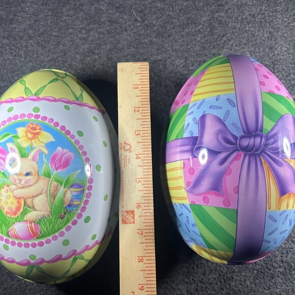 American Greetings Easter Egg Treat Containers Vintage 6 in. SET of TWO - Picture 7 of 7